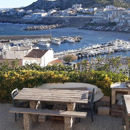 Cabanon Vue Mer Et Calanques Les Goudes Marseille Bagian luar foto