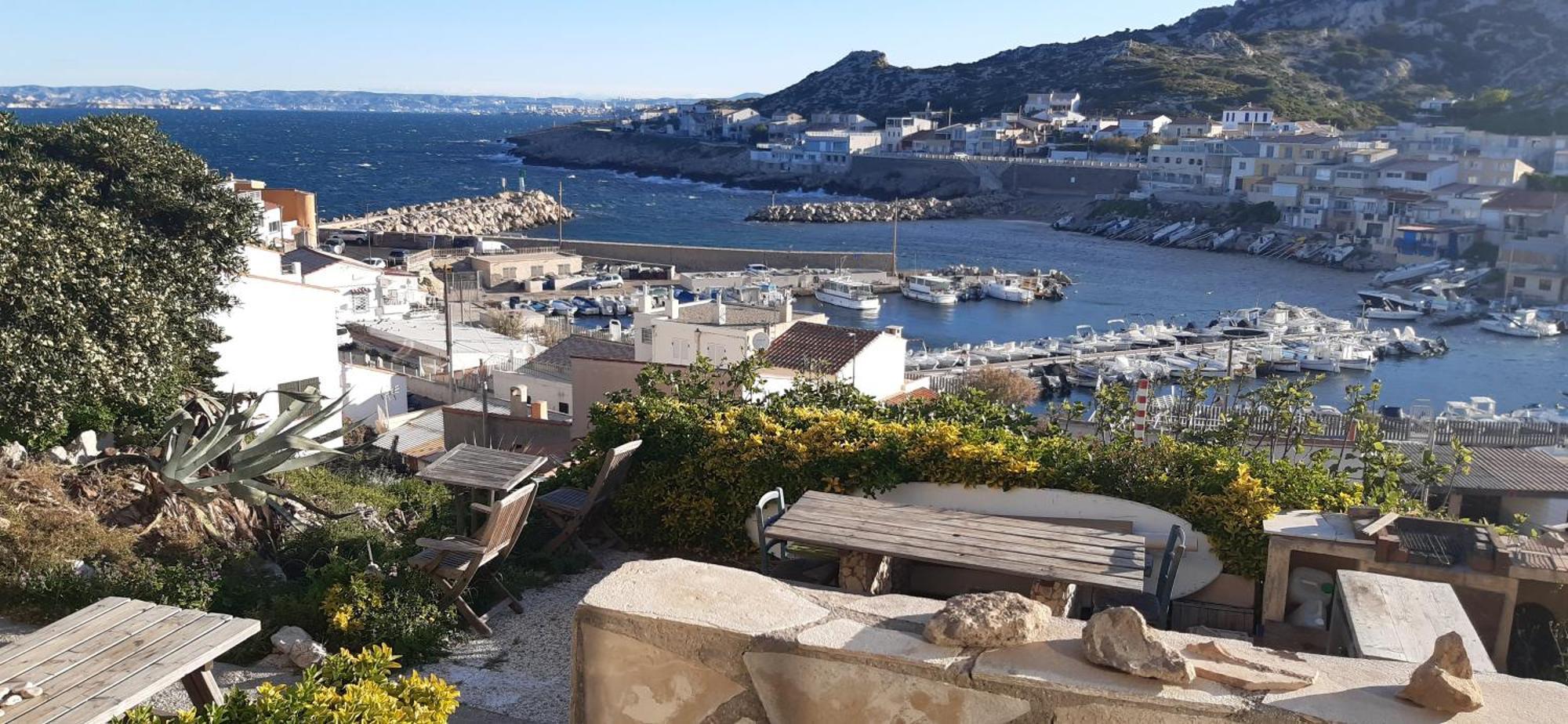 Cabanon Vue Mer Et Calanques Les Goudes Marseille Bagian luar foto