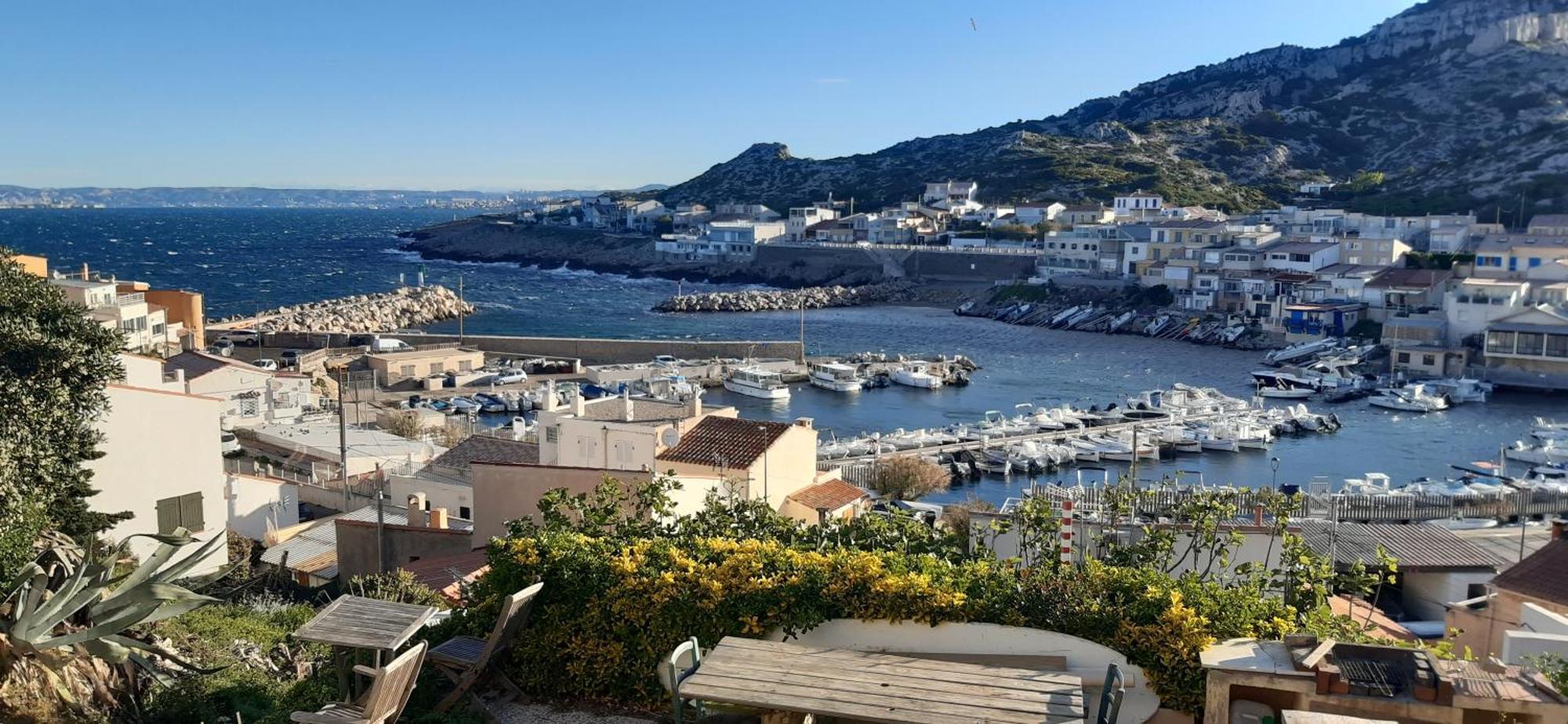 Cabanon Vue Mer Et Calanques Les Goudes Marseille Bagian luar foto