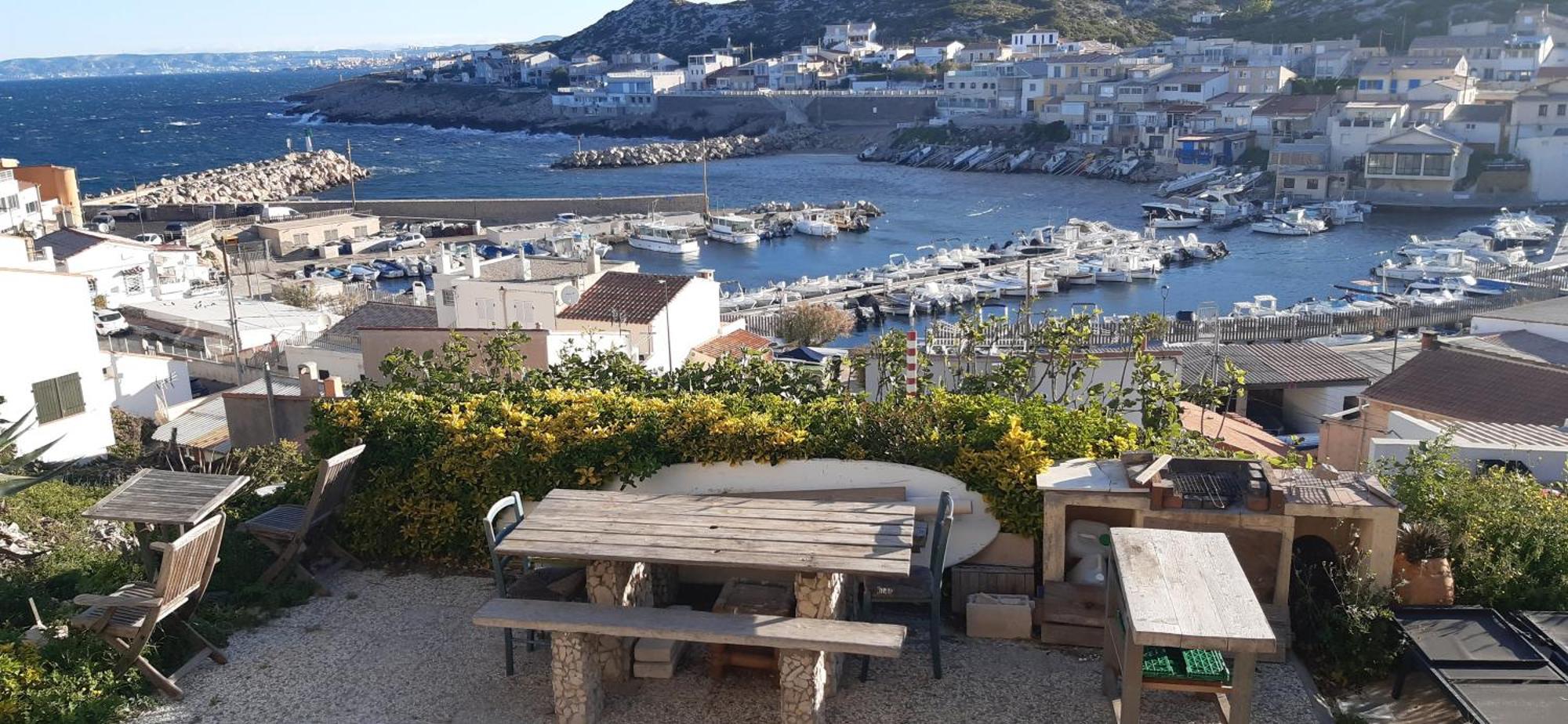 Cabanon Vue Mer Et Calanques Les Goudes Marseille Bagian luar foto